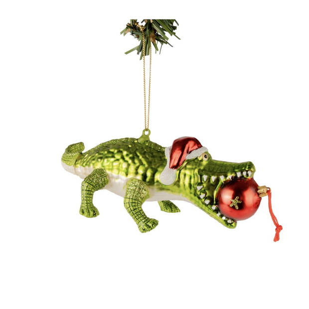 Nordic Light Kerstbal Krokodil 17 cm