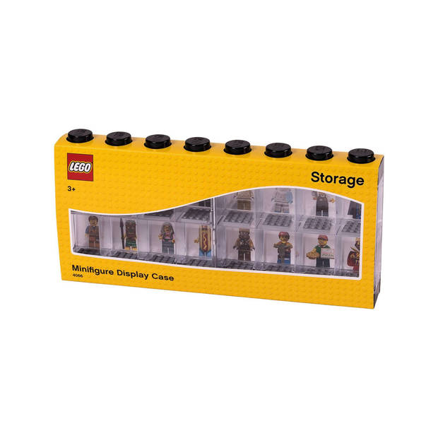 Lego - Vitrine Minifigure 16 - Polypropyleen - Zwart