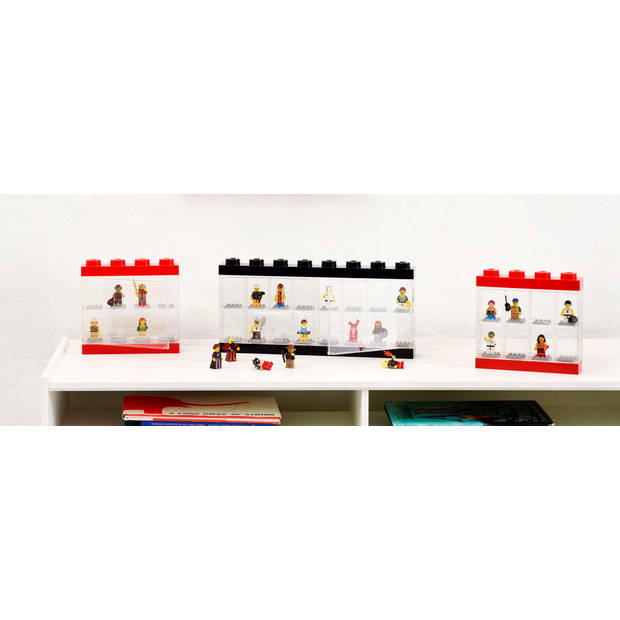Lego - Vitrine Minifigure 16 - Polypropyleen - Zwart
