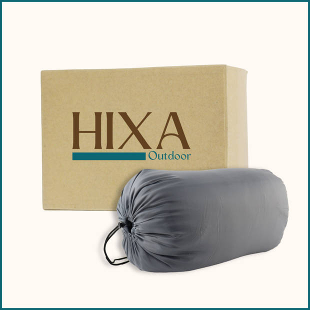 HIXA Mummy Slaapzak Volwassenen - Grijs - Groen- 210x80 cm - Polyester