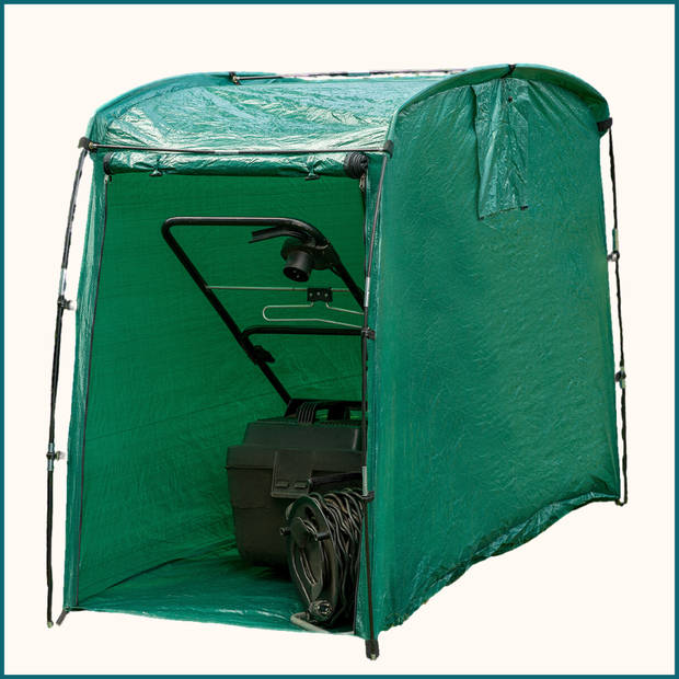 HIXA Schuurtent - Fietstent - Opbergtent - Garagetent - Groen - 180x125x85cm