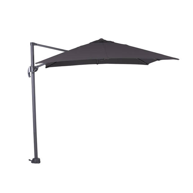 Garden Impressions Hawaii zweefparasol S 250x250 - donker grijs - zwart