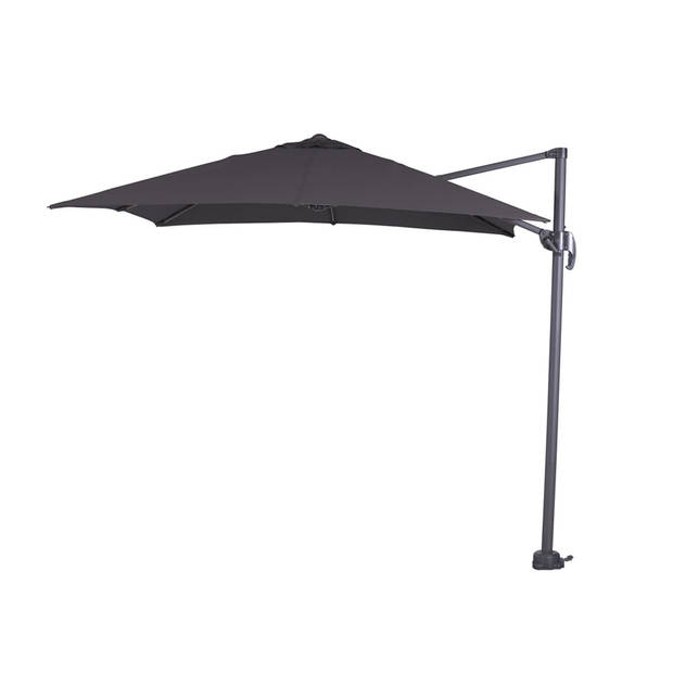 Garden Impressions Hawaii zweefparasol S 250x250 - donker grijs - zwart