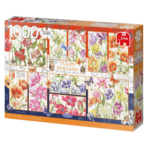 Jumbo puzzel Janneke Brinkman: Nederlandse Tulpen - 1000 Stukjes