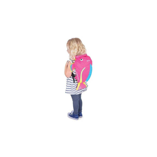 Trunki Paddlepak Waterdichte Rugzak Medium - Coral de Tropische Vis