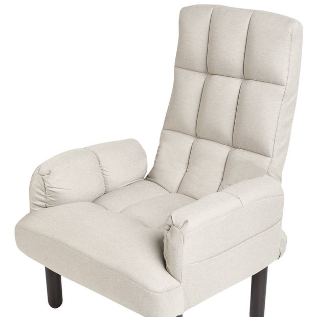 Beliani OLAND - Fauteuil-Beige-Linnen