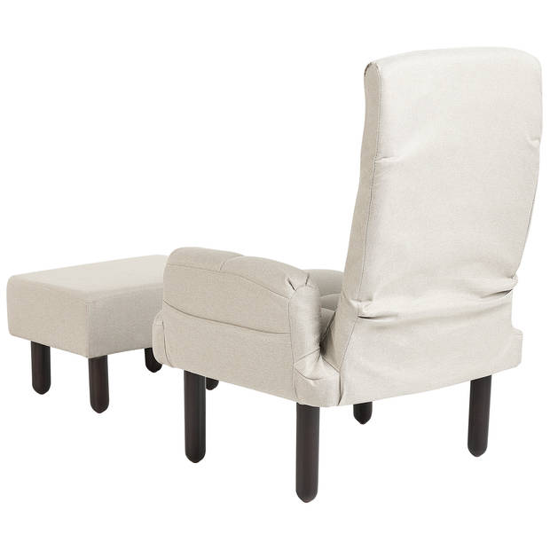 Beliani OLAND - Fauteuil-Beige-Linnen