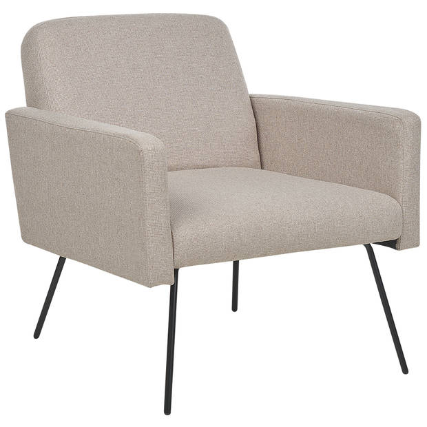 Beliani NARKEN - Fauteuil-Beige-Polyester