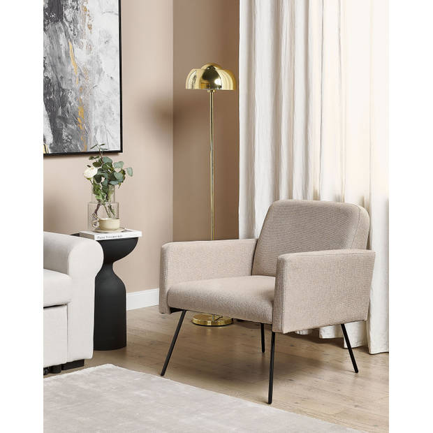 Beliani NARKEN - Fauteuil-Beige-Polyester