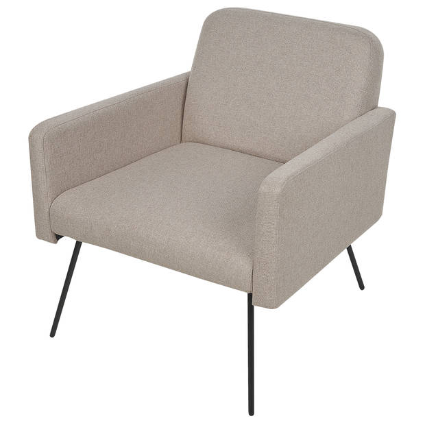 Beliani NARKEN - Fauteuil-Beige-Polyester