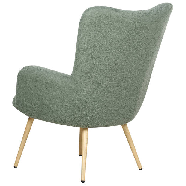 Beliani VEJLE - Fauteuil-Groen-Bouclé