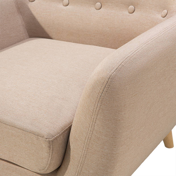 Beliani MOTALA - Fauteuil-Beige-Polyester