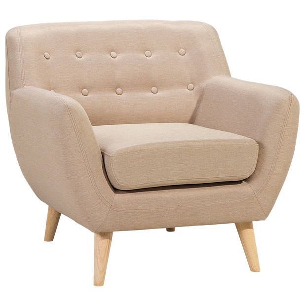 Beliani MOTALA - Fauteuil-Beige-Polyester