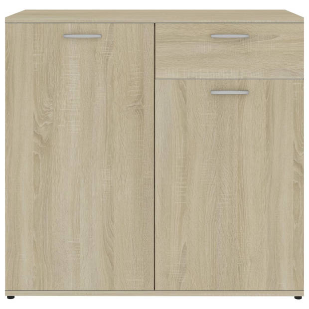 vidaXL Dressoir 80x36x75 cm bewerkt hout sonoma eikenkleurig