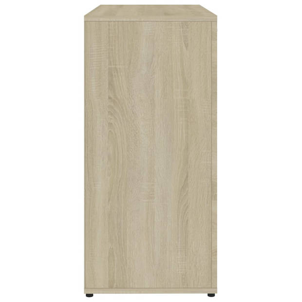 vidaXL Dressoir 80x36x75 cm bewerkt hout sonoma eikenkleurig