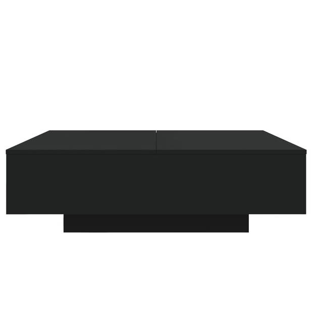 vidaXL Salontafel met LED-verlichting 100x100x31 cm zwart