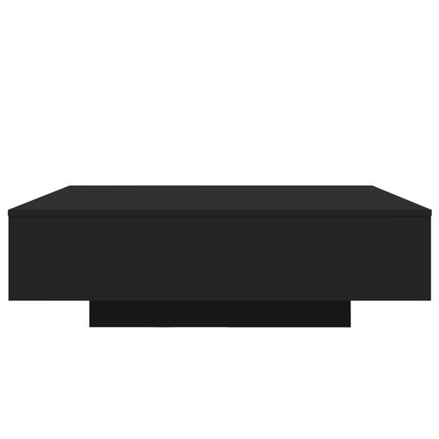 vidaXL Salontafel met LED-verlichting 100x100x31 cm zwart