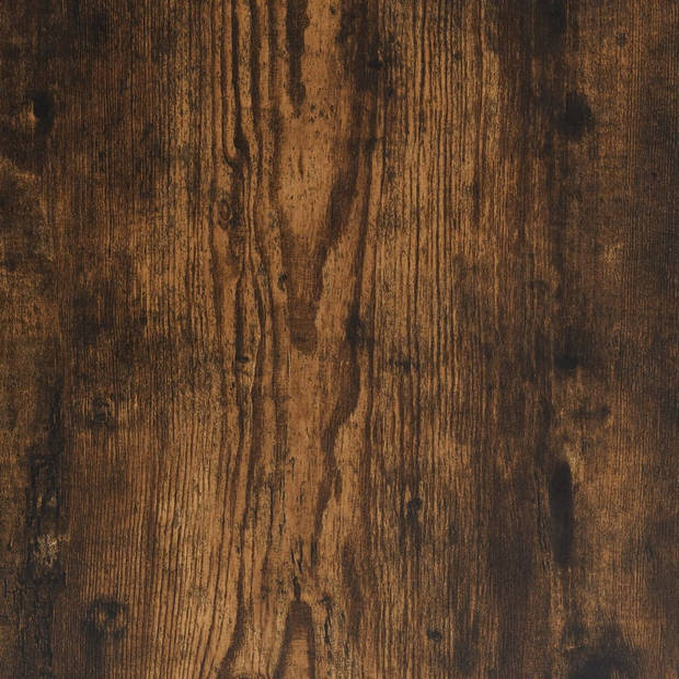 vidaXL Schoenenbankje 100x38,5x49 cm bewerkt hout gerookt eikenkleurig