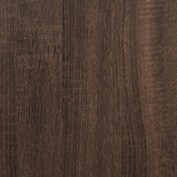 vidaXL Plantenstandaards 2 st 30x30x60 cm bewerkt hout bruin eiken