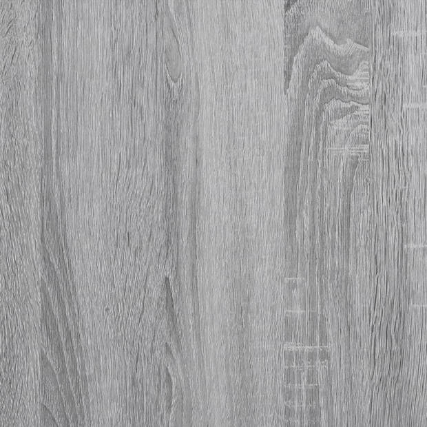 vidaXL Salontafel 91x91x40 cm bewerkt hout grijs sonoma eikenkleurig