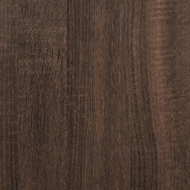vidaXL Boekenkast 82,5x30,5x115 cm bewerkt hout bruin eikenkleur