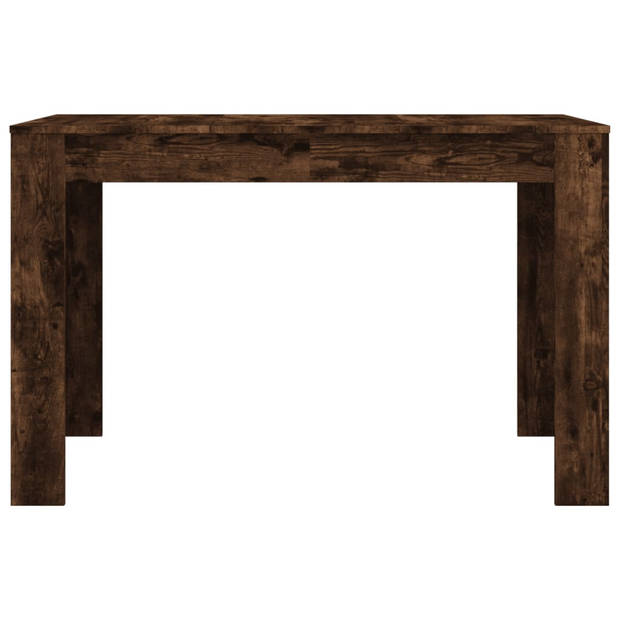 vidaXL Eettafel 120x60x76 cm bewerkt hout gerookt eikenkleurig