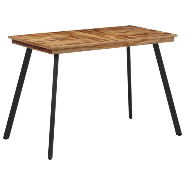 vidaXL Eettafel 120x62x76 cm massief teakhout