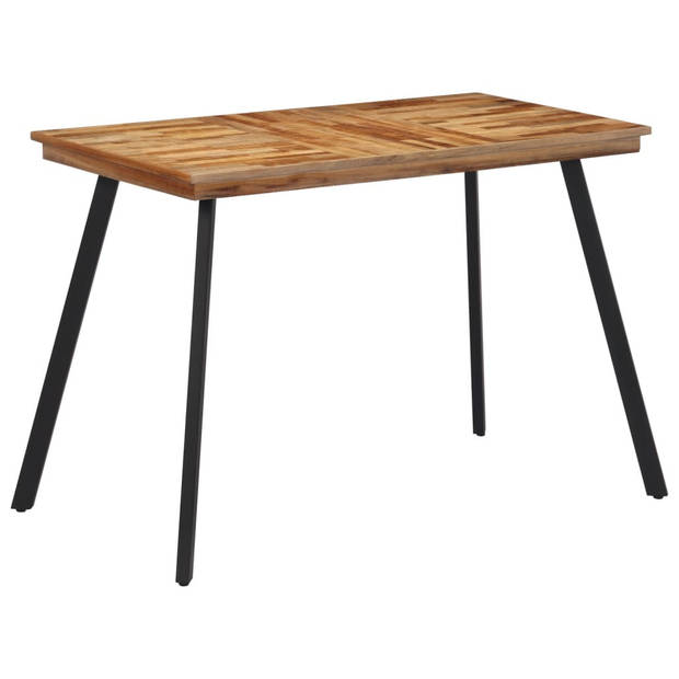 vidaXL Eettafel 120x62x76 cm massief teakhout