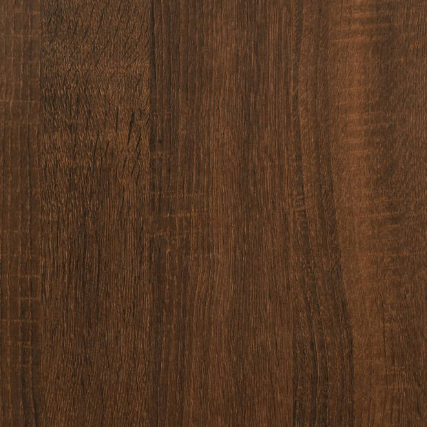 vidaXL Opbergbankje 102x42x46 cm bewerkt hout bruineikenkleurig