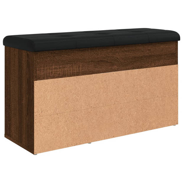 vidaXL Schoenenbank 82x32x45,5 cm bewerkt hout bruin eikenkleur