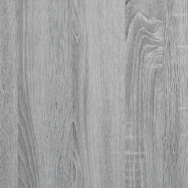 vidaXL Boekenkast 102x30x141,5 cm bewerkt hout grijs sonoma eikenkleur