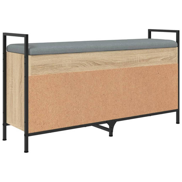 vidaXL Schoenenbank 105,5x32x57,5 cm bewerkt hout sonoma eikenkleurig