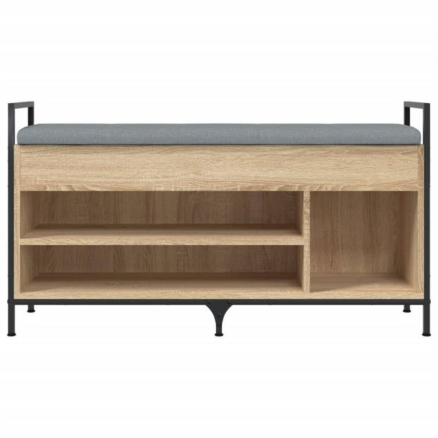 vidaXL Schoenenbank 105,5x32x57,5 cm bewerkt hout sonoma eikenkleurig