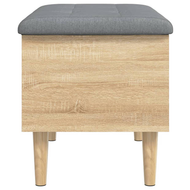 vidaXL Opbergbankje 62x42x46 cm bewerkt hout sonoma eikenkleurig