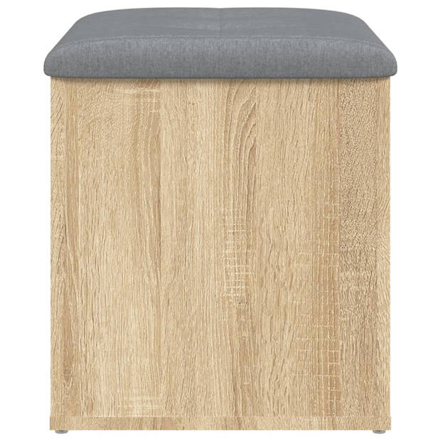 vidaXL Opbergbankje 42x42x45 cm bewerkt hout sonoma eikenkleurig