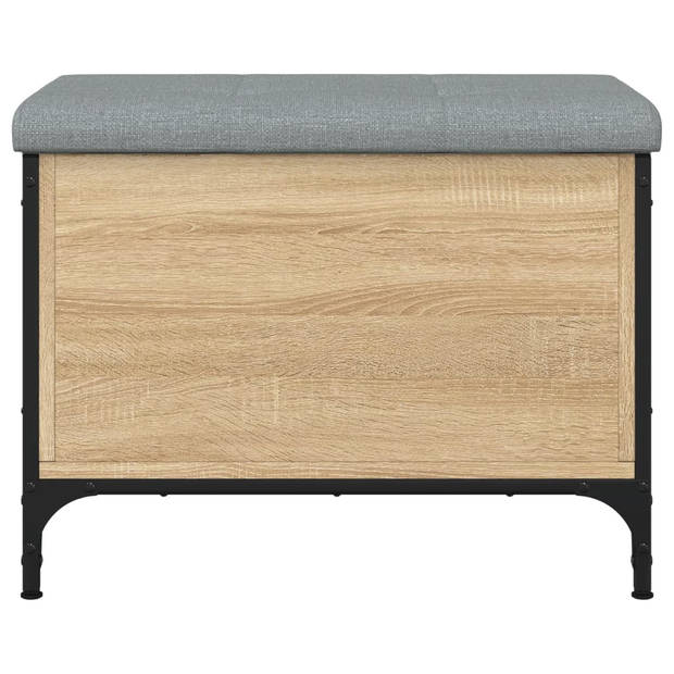 vidaXL Opbergbankje 62x42x45 cm bewerkt hout sonoma eikenkleurig