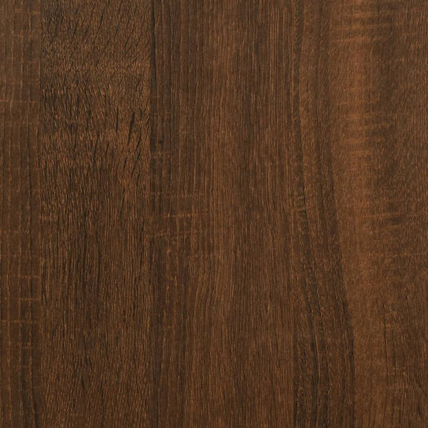 vidaXL Opbergbankje 82x42x46 cm bewerkt hout bruineikenkleurig