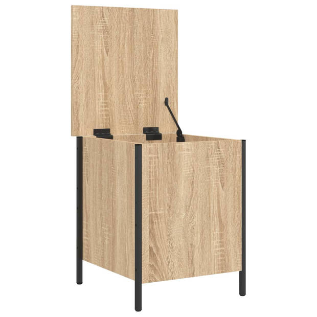 vidaXL Opbergbankje 40x42,5x50 cm bewerkt hout sonoma eikenkleurig