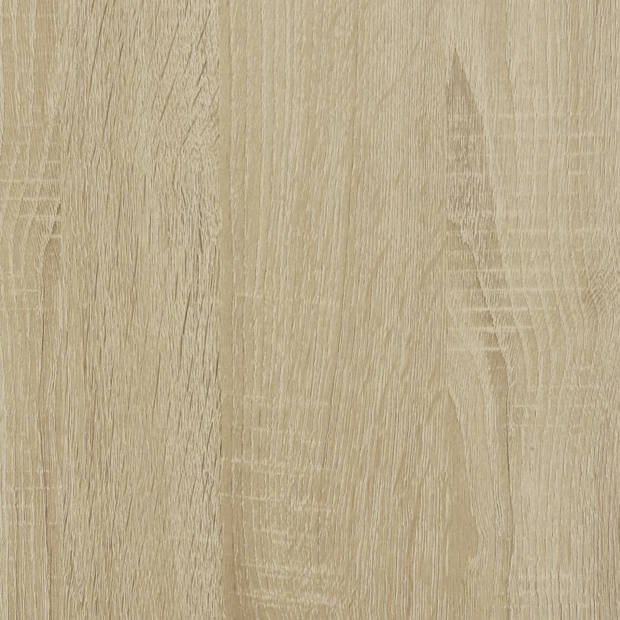 vidaXL Schoenenbankje 70x38,5x49 cm bewerkt hout sonoma eikenkleurig