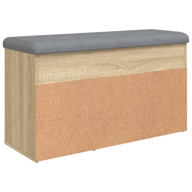 vidaXL Schoenenbank 82x32x45,5 cm bewerkt hout sonoma eikenkleurig