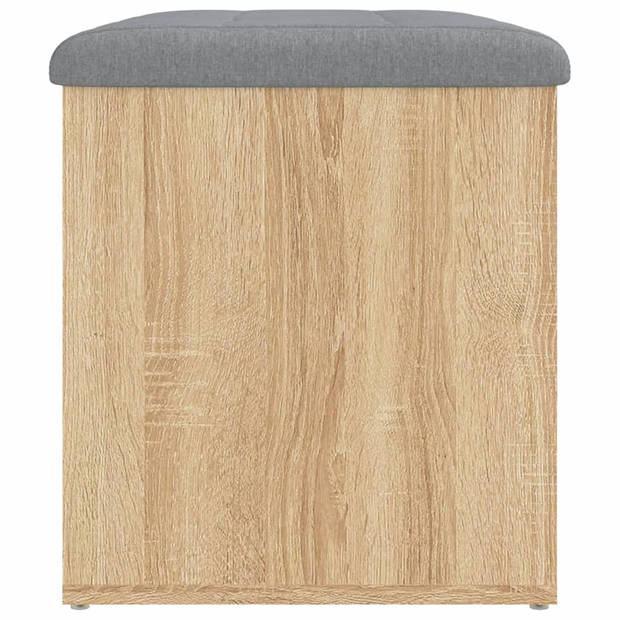 vidaXL Opbergbankje 62x42x45 cm bewerkt hout sonoma eikenkleurig