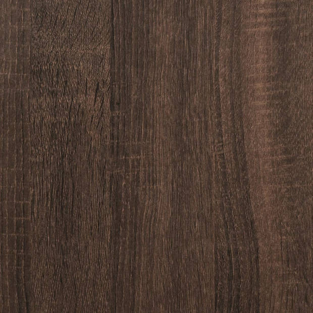 vidaXL Wastafelkast 59x37x59 cm bewerkt hout bruin eikenkleurig