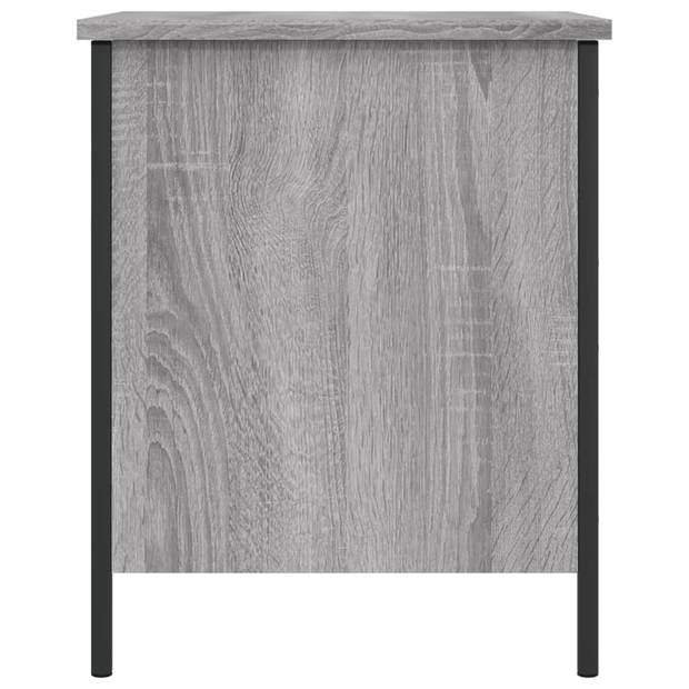 vidaXL Opbergbankje 40x42,5x50 cm bewerkt hout grijs sonoma eikenkleur