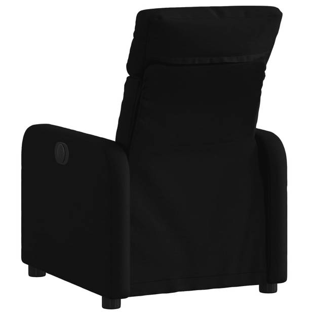 vidaXL Fauteuil verstelbaar stof zwart