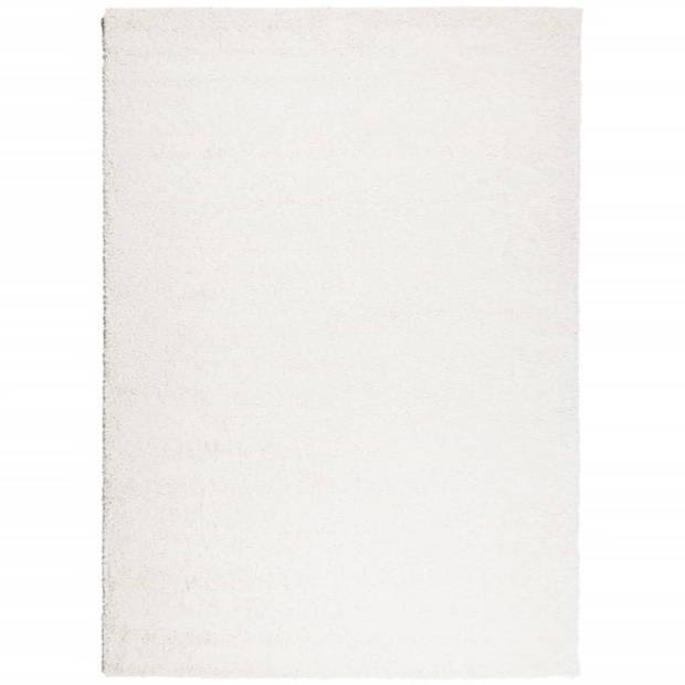 vidaXL Vloerkleed PAMPLONA shaggy hoogpolig modern 240x340 cm crème