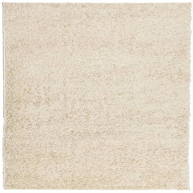 vidaXL Vloerkleed PAMPLONA shaggy hoogpolig modern 120x120 cm goud