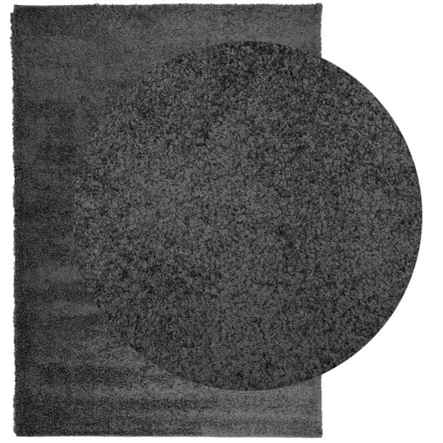 vidaXL Vloerkleed PAMPLONA shaggy hoogpolig 200x280 cm antraciet