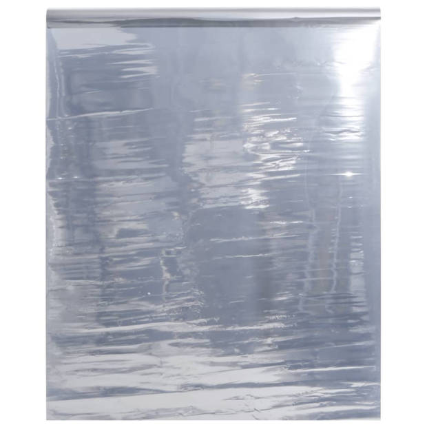 vidaXL Zonnefolie statisch reflecterend 60x1000 cm PVC zilverkleurig