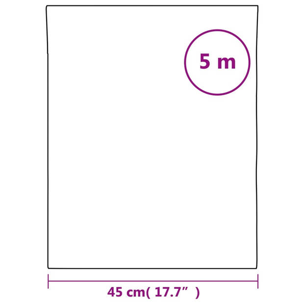 vidaXL Raamfolie jaloezieënpatroon mat 45x500 cm PVC