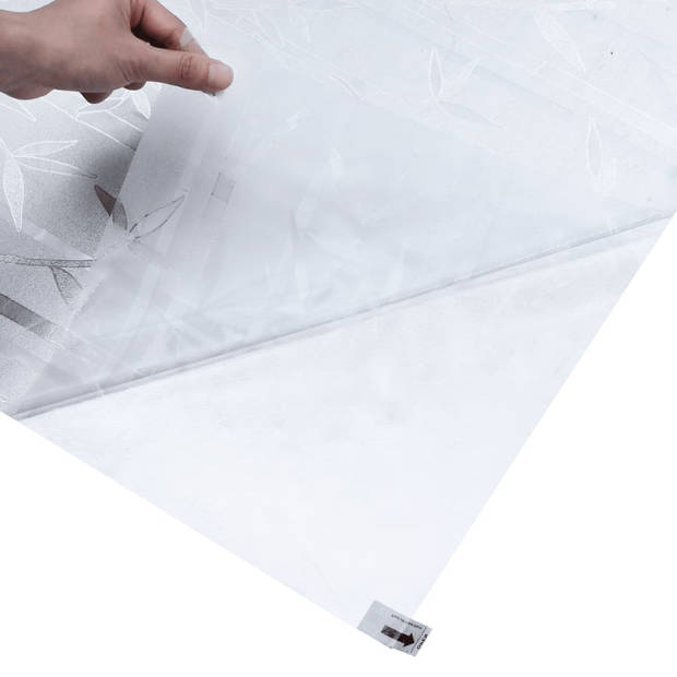 vidaXL Raamfolie bamboepatroon mat 60x500 cm PVC